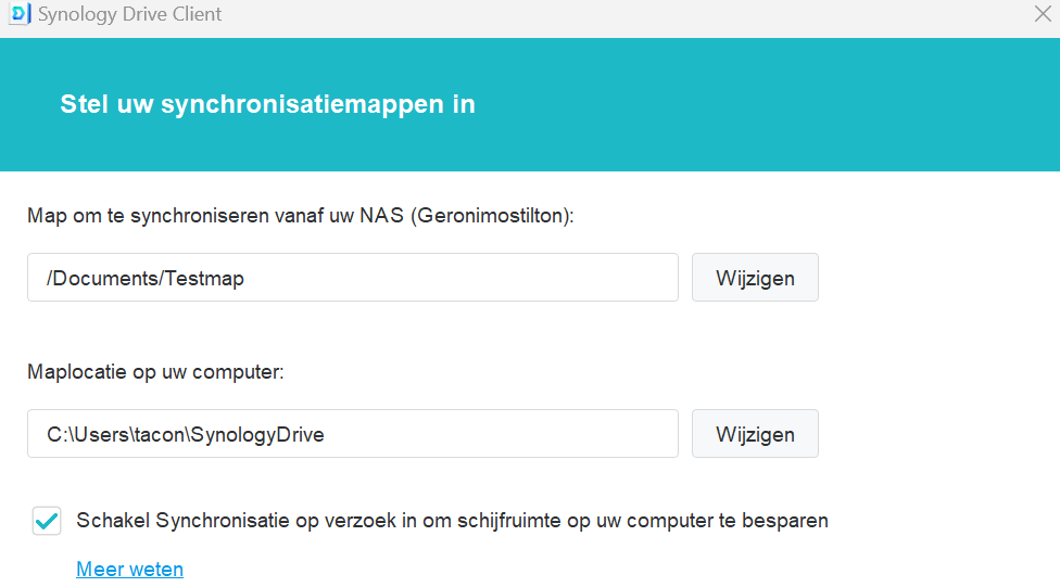 handleiding installatie NAS Synology